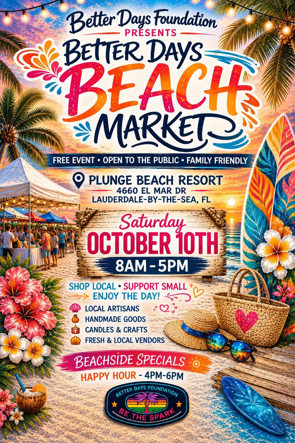 Weekly Saturday Craft Market at Plunge Beach Resort in Lauderdale by the sea cover photo