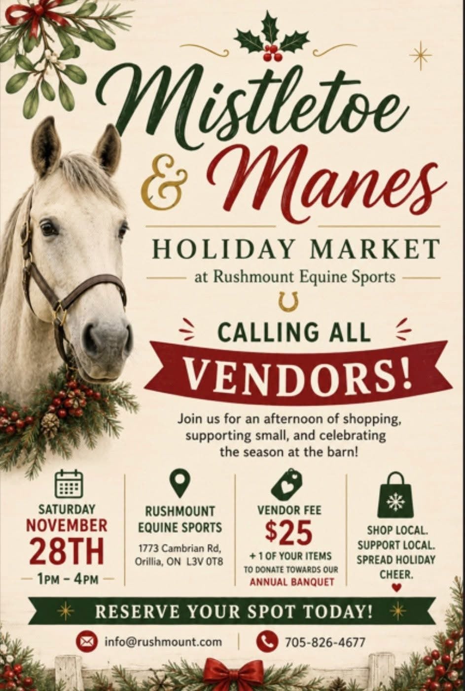 Mistletoe & Manes HOLIDAY MARKET cover photo