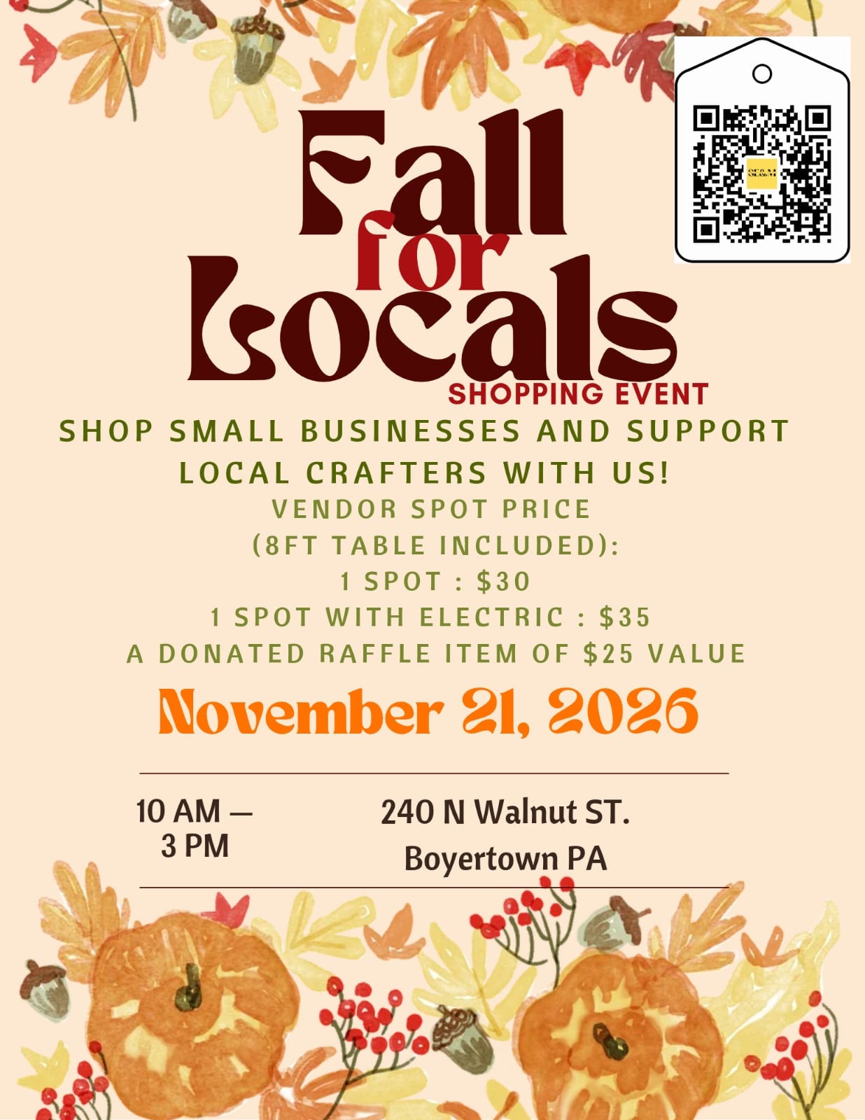Fall for Locals Craft/Vendor Show