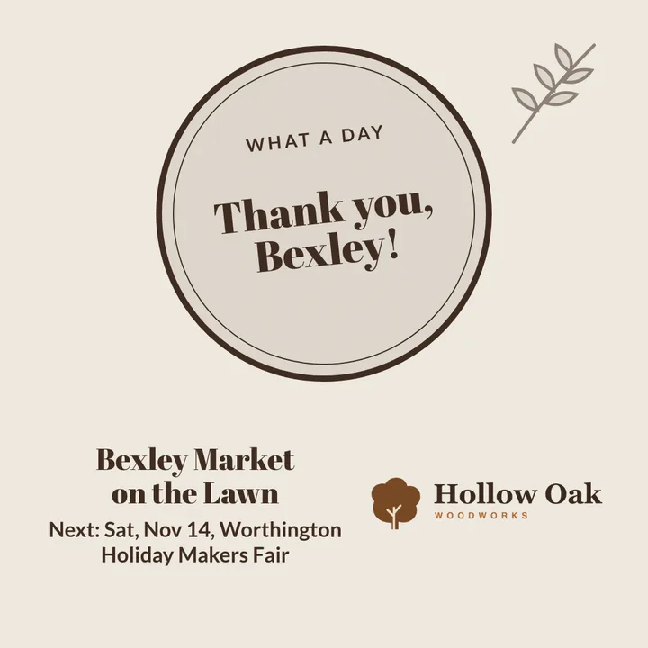A sample "Thank you" post