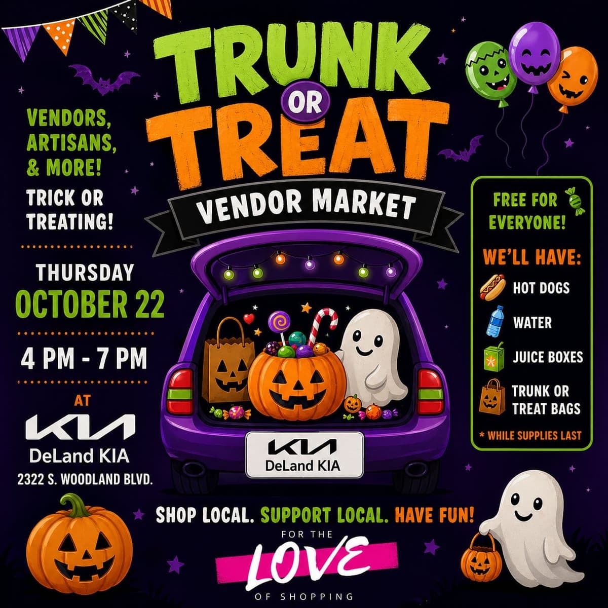 Trunk or Treat Vendor Market Deland