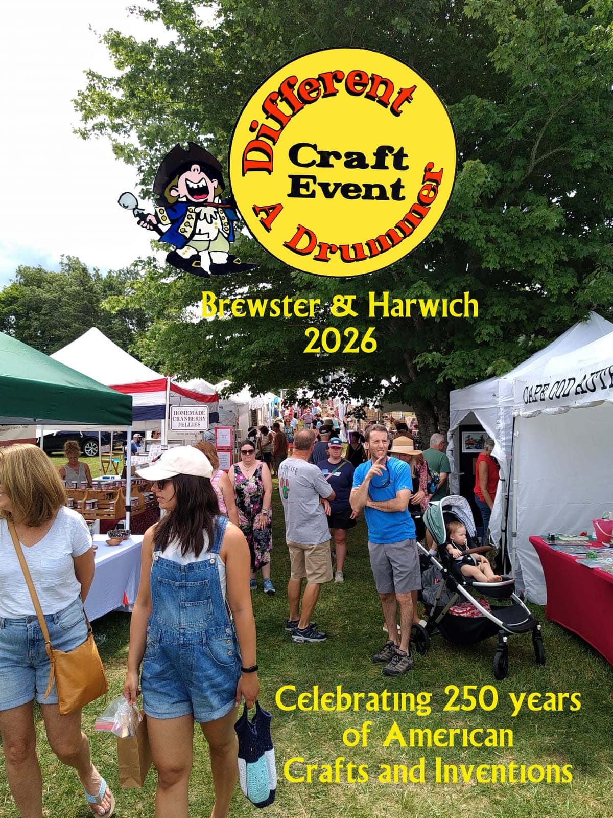 A DIfferent Drummer Craft Fair ~ June 12 & 13 ~ Drummer Boy Park, Brewster MA