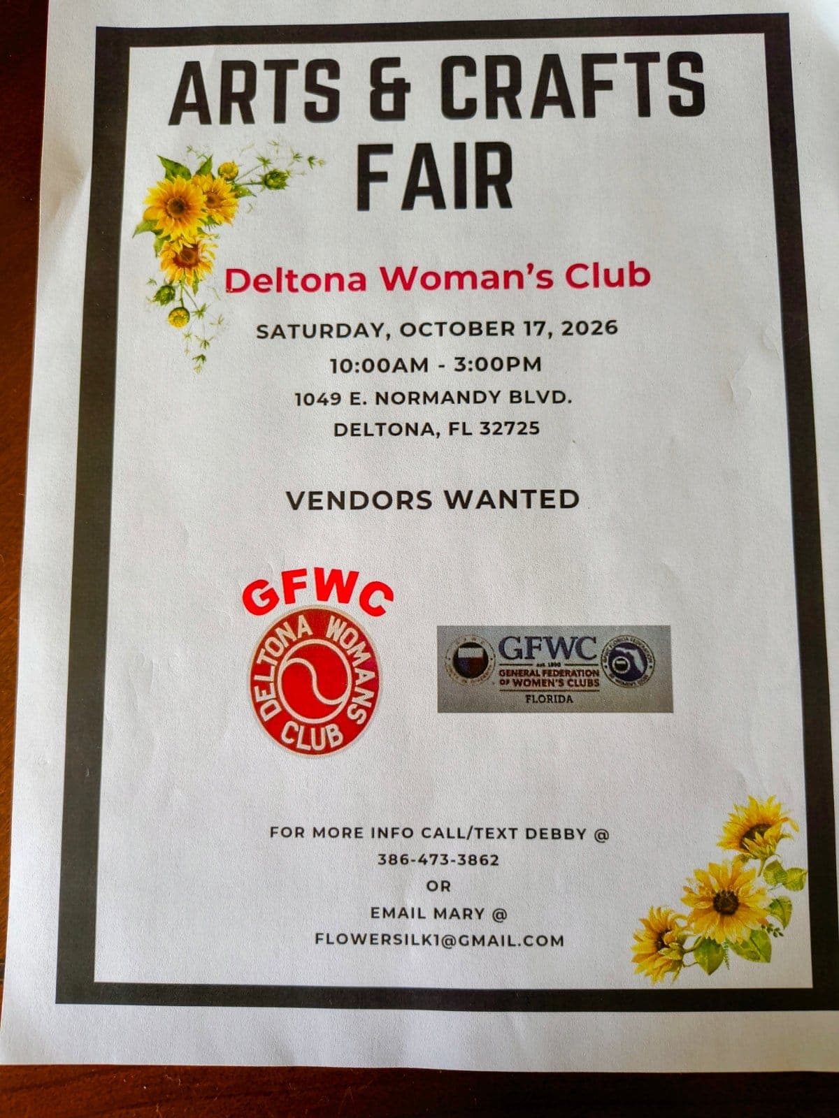 Deltona Woman's Club Craft Fair