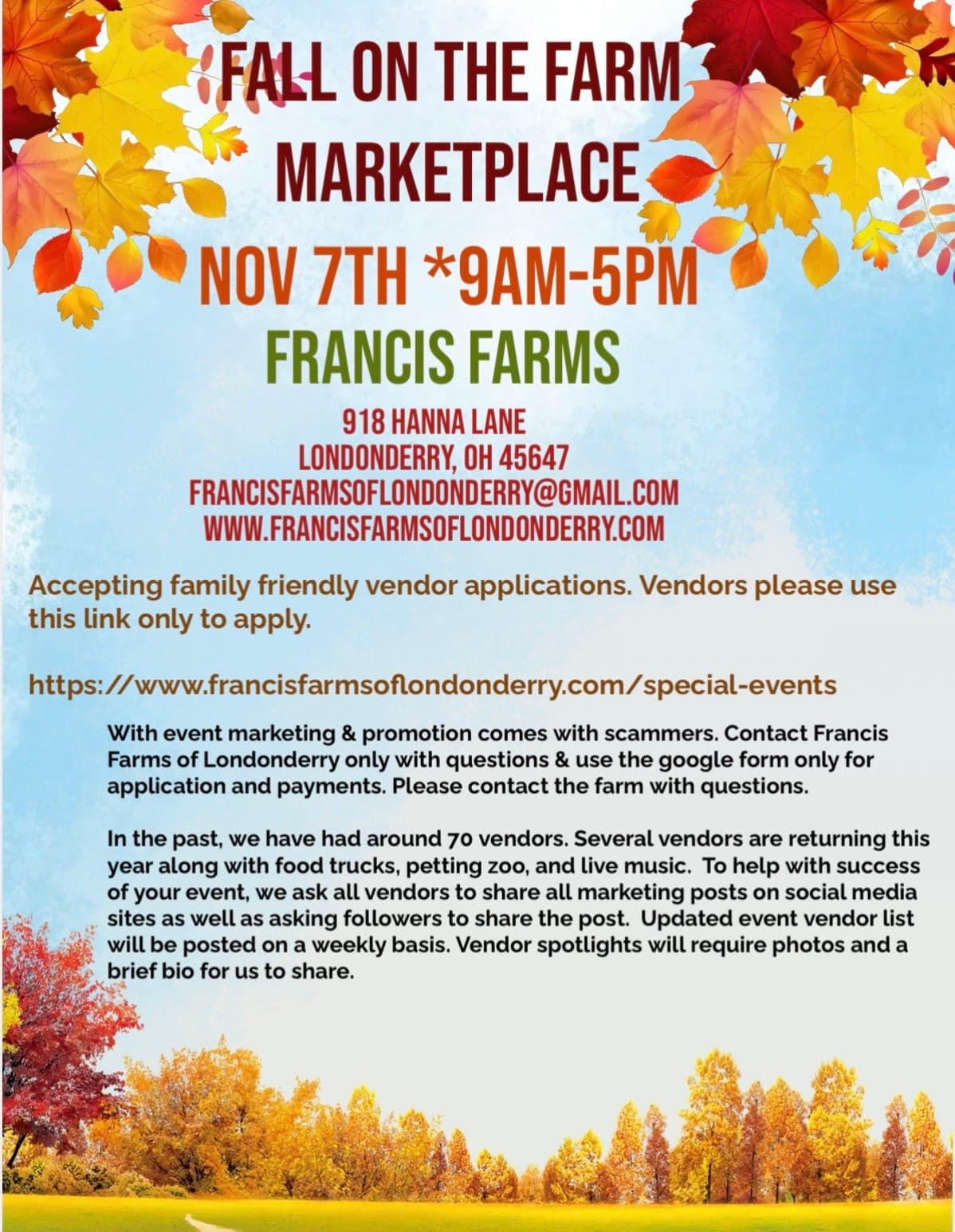 Fall on the Farm Marketplace