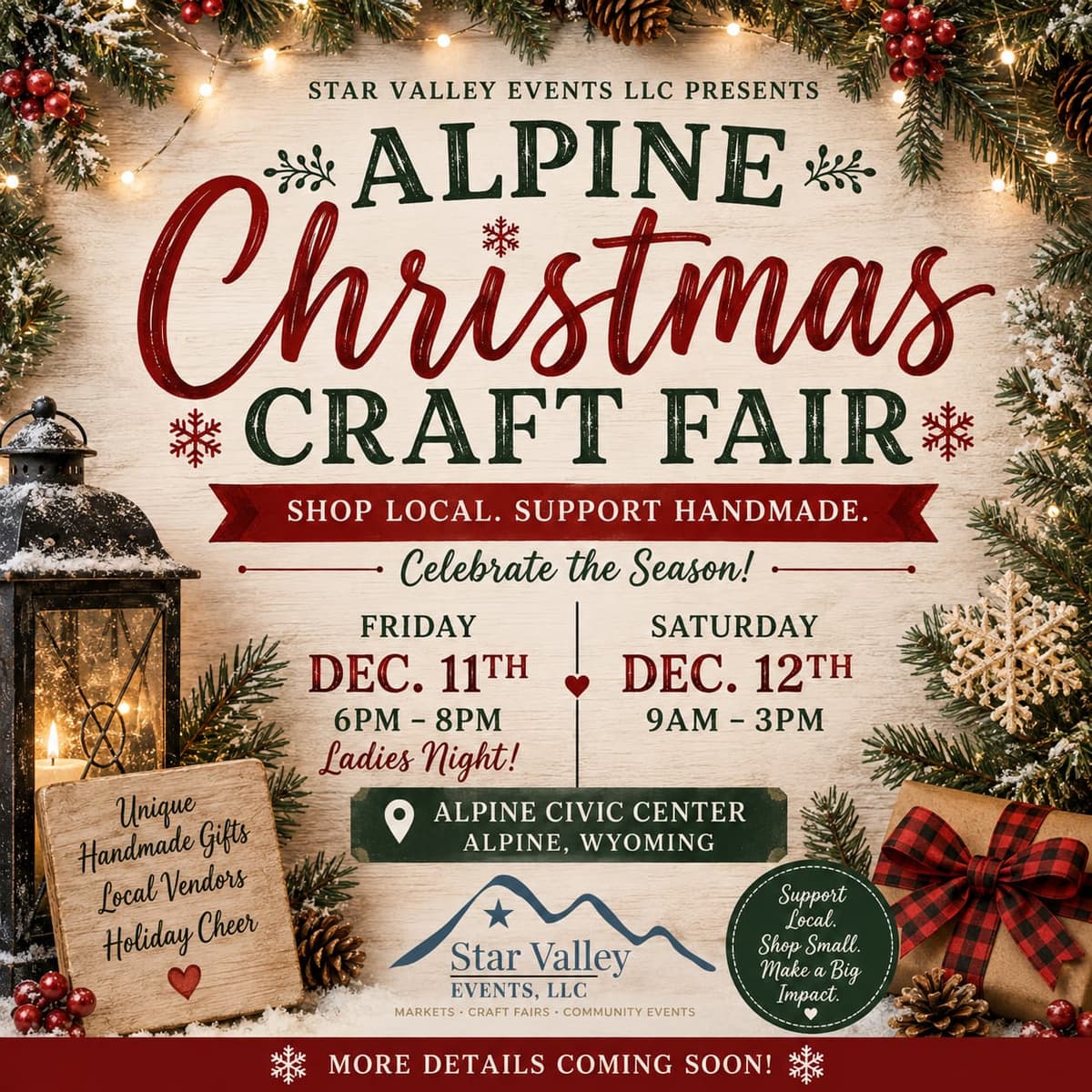 Alpine Holiday Craft Fair