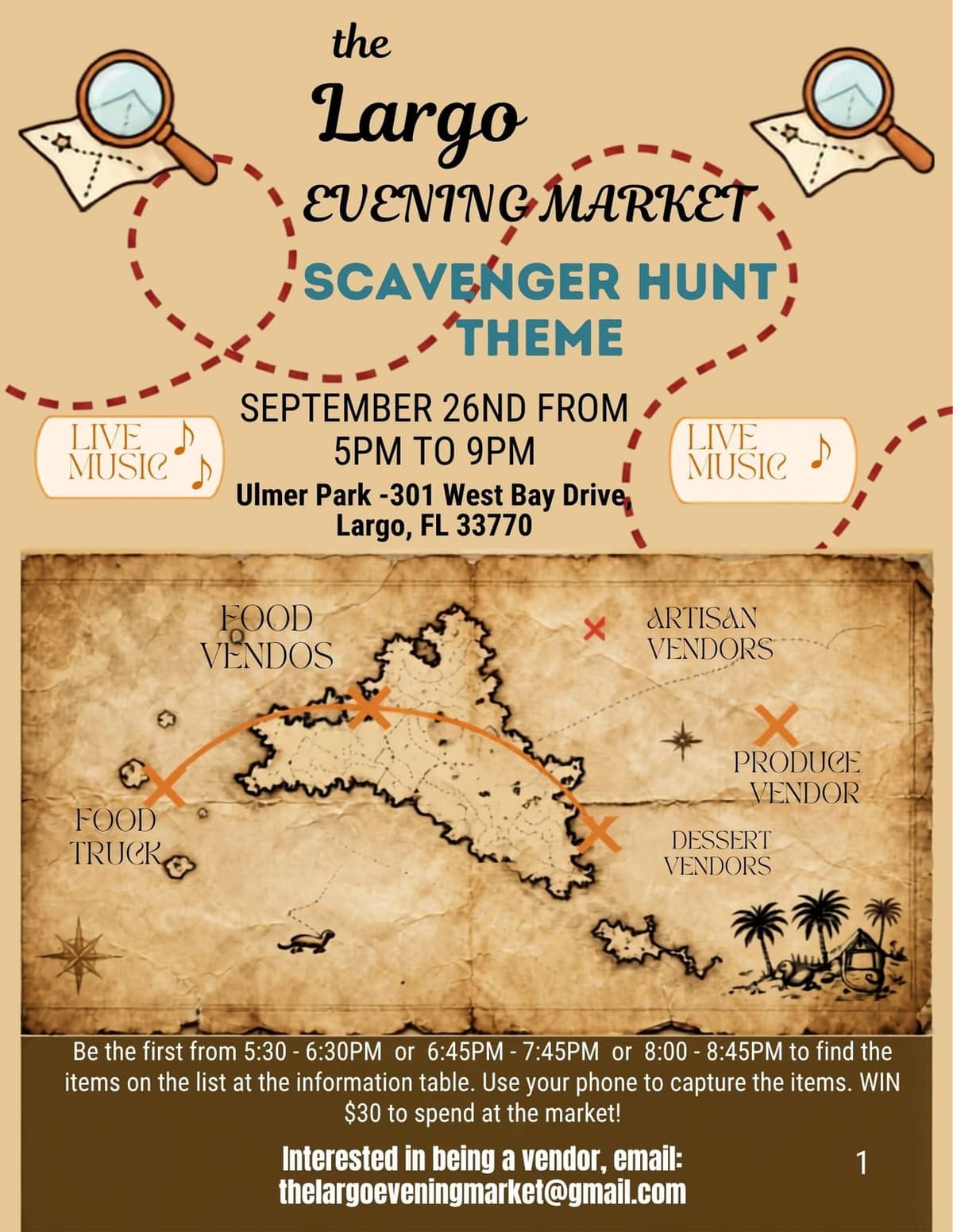 The Largo Evening Market-Scavenger Hunt Theme