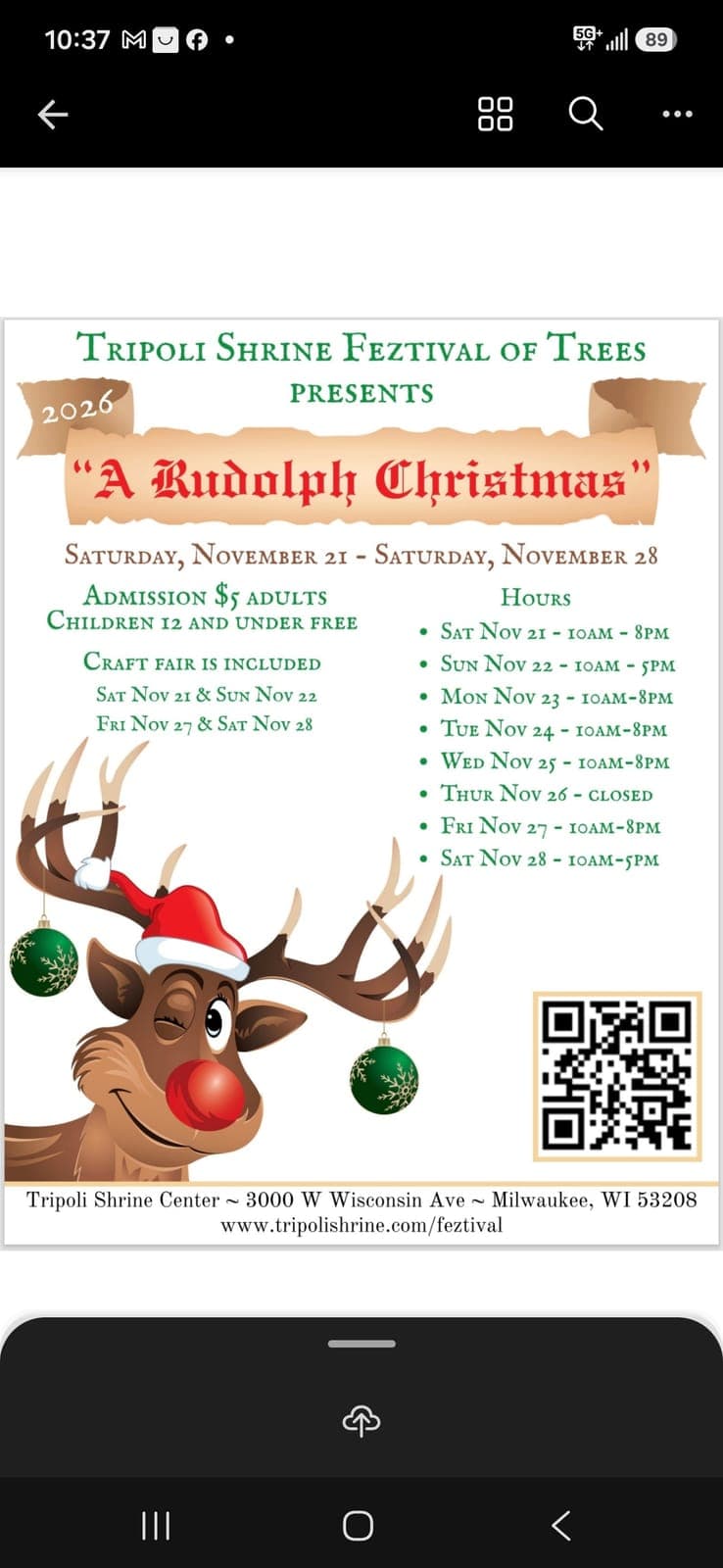 Feztival of Trees Craft fair