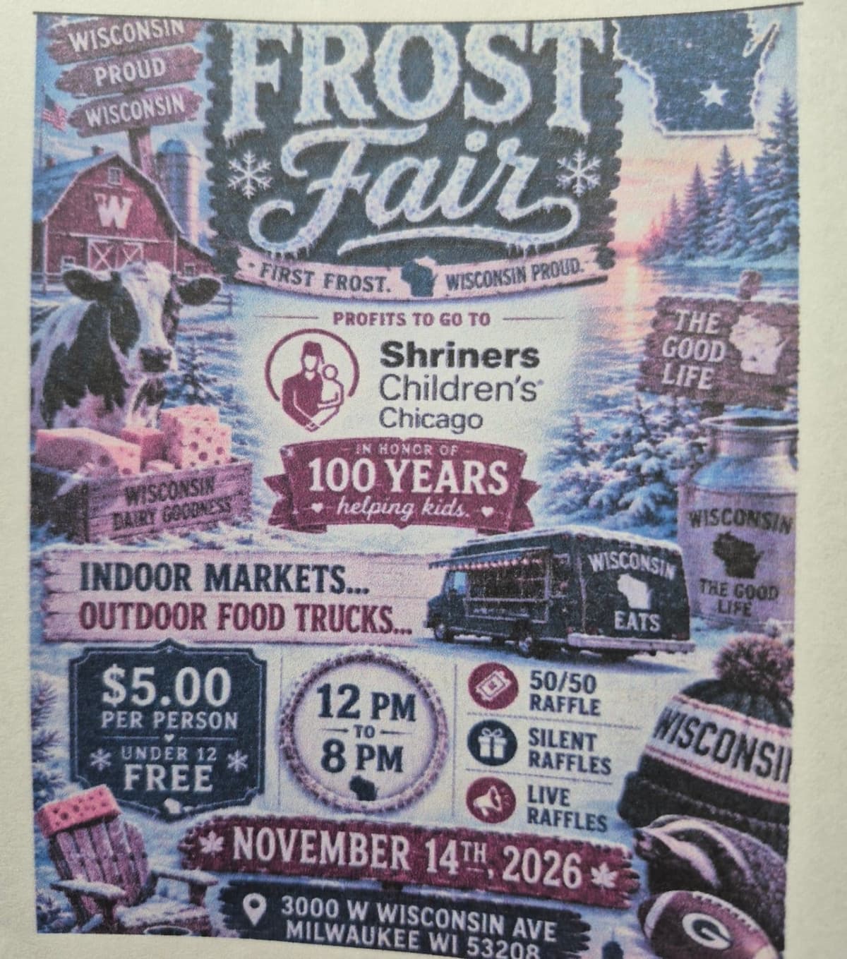 Frost Fair to benefit the Shriners Hospital 100th Anniversary