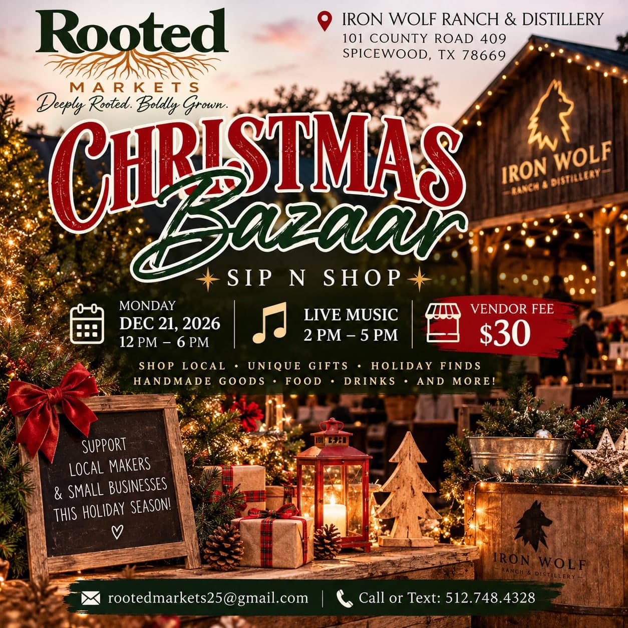 Christmas Bazaar Sip N Shop
