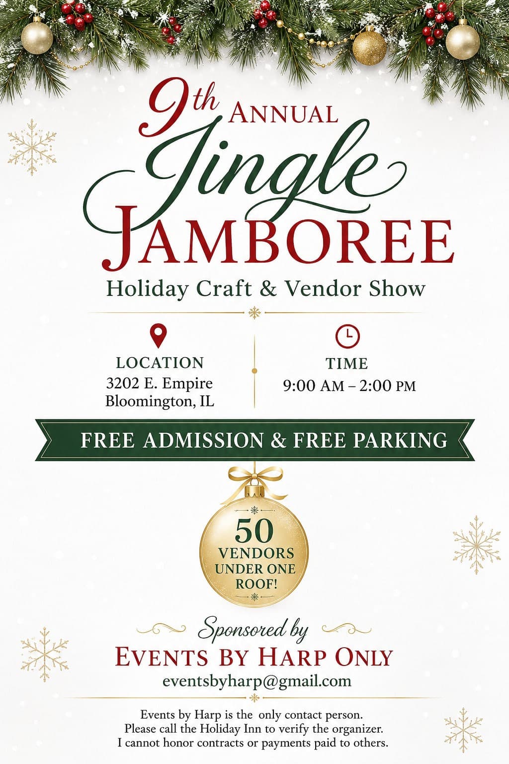 9th Annual Jingle Jamboree Craft/Vendor Show