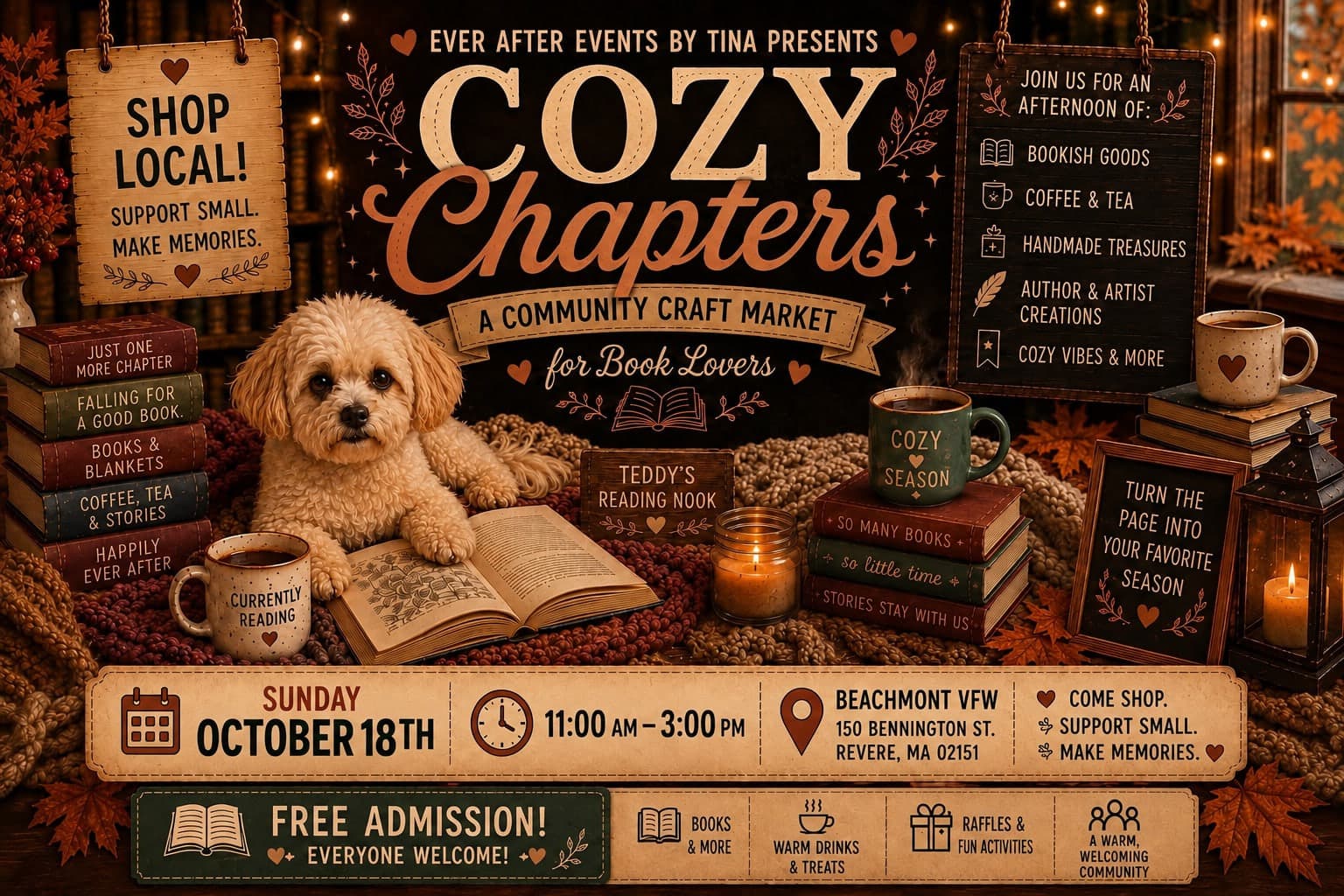 Cozy Chapters | A Community Craft Market for Book Lovers