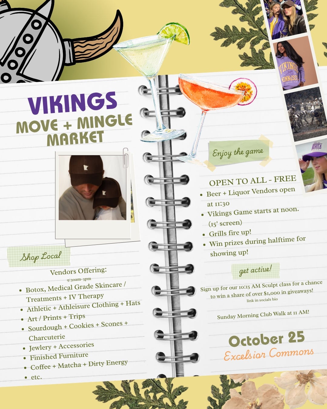 Vikings Move + Mingle Market