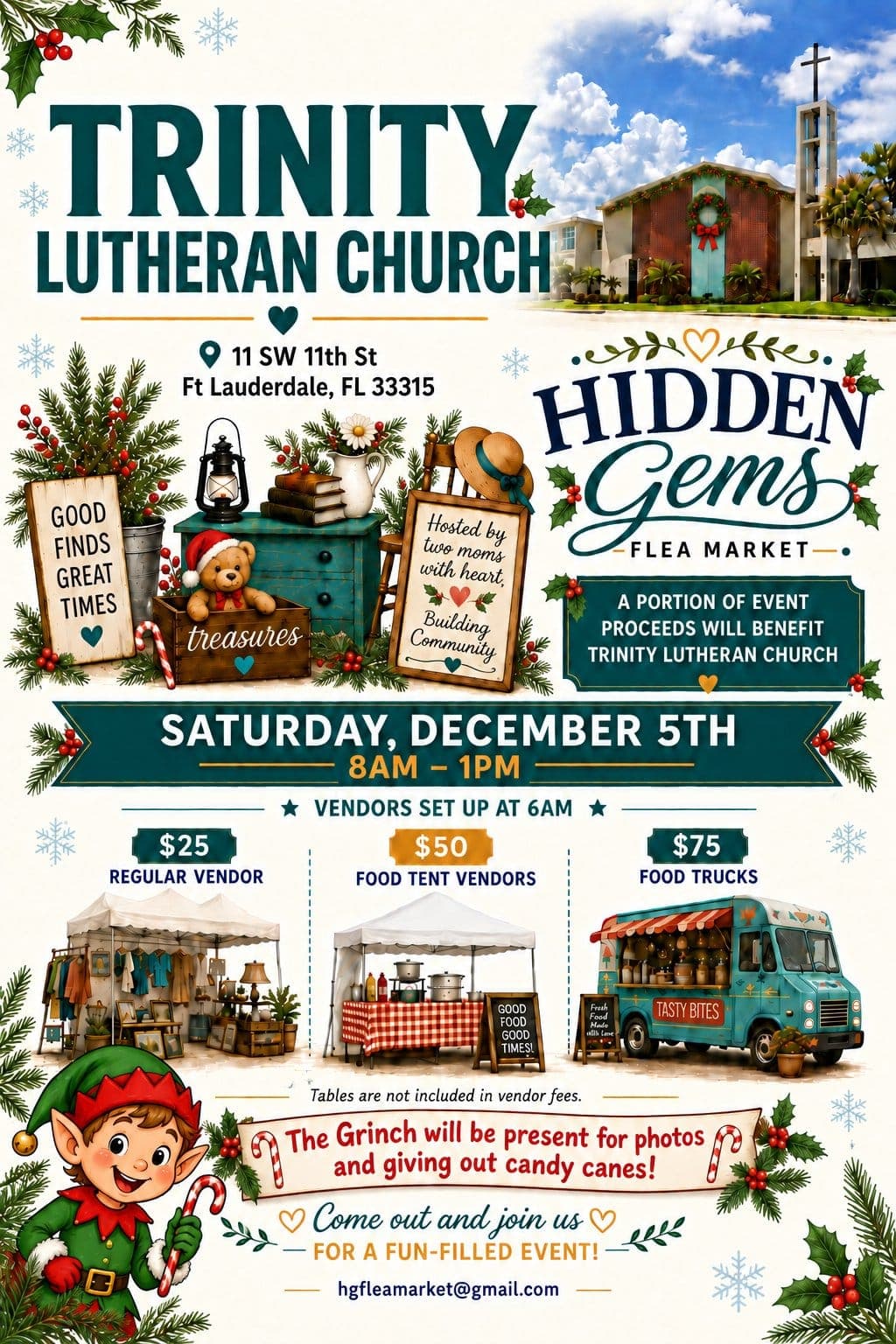 Hidden Gems Flea Market Trinity Lutheran Church