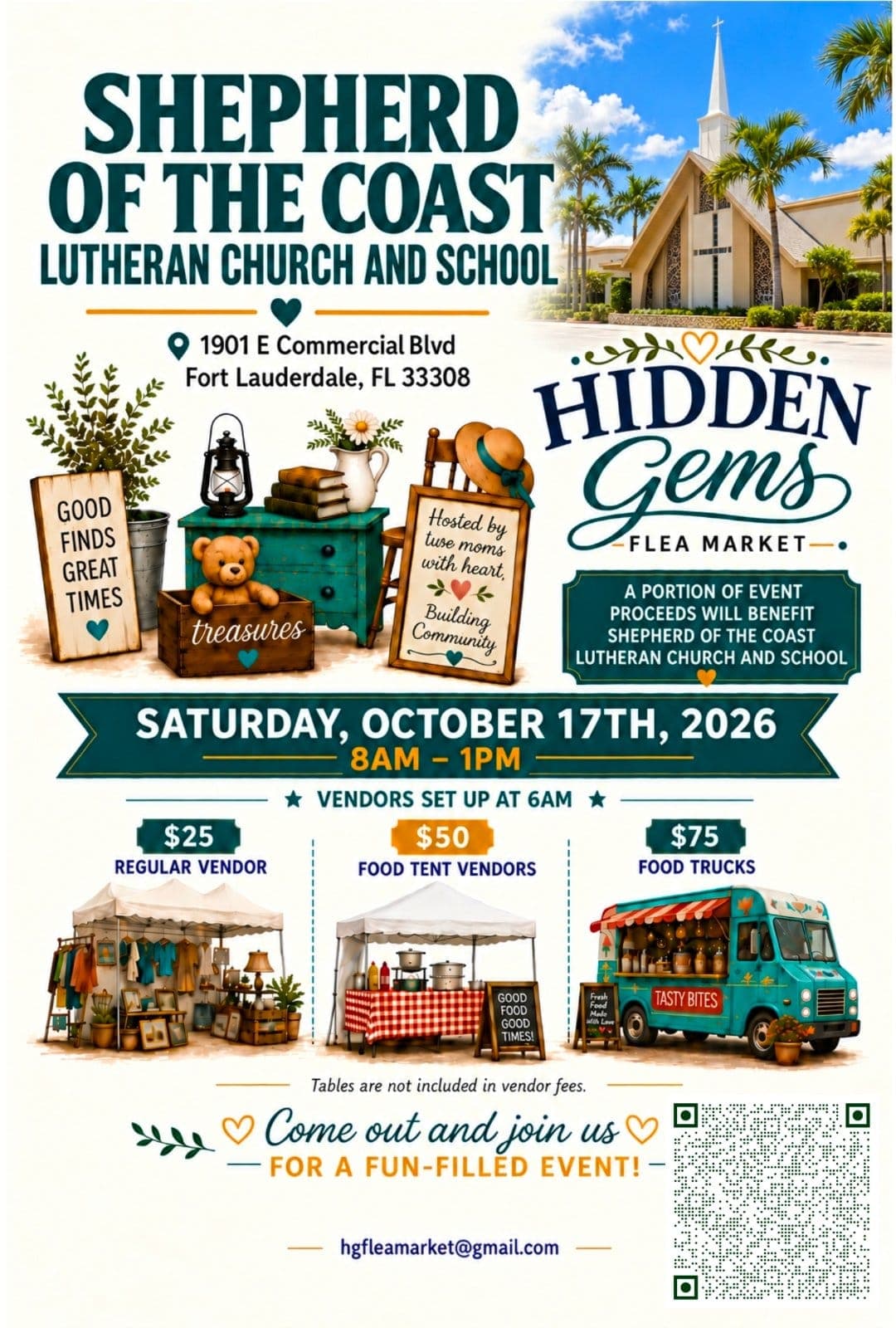 Hidden Gems Flea Market -Shepherd of the Coast Lutheran Church and School (copy)