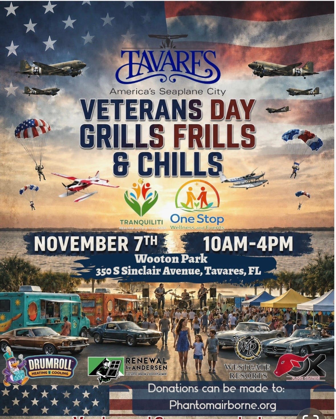 Tavares Veterans Day “Grills Frills & Chills”