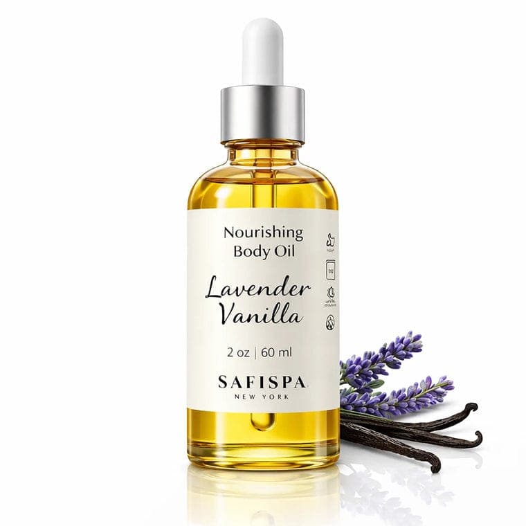 SaFiSpa Lavender Vanilla Nourishing Body Oil – 2 oz