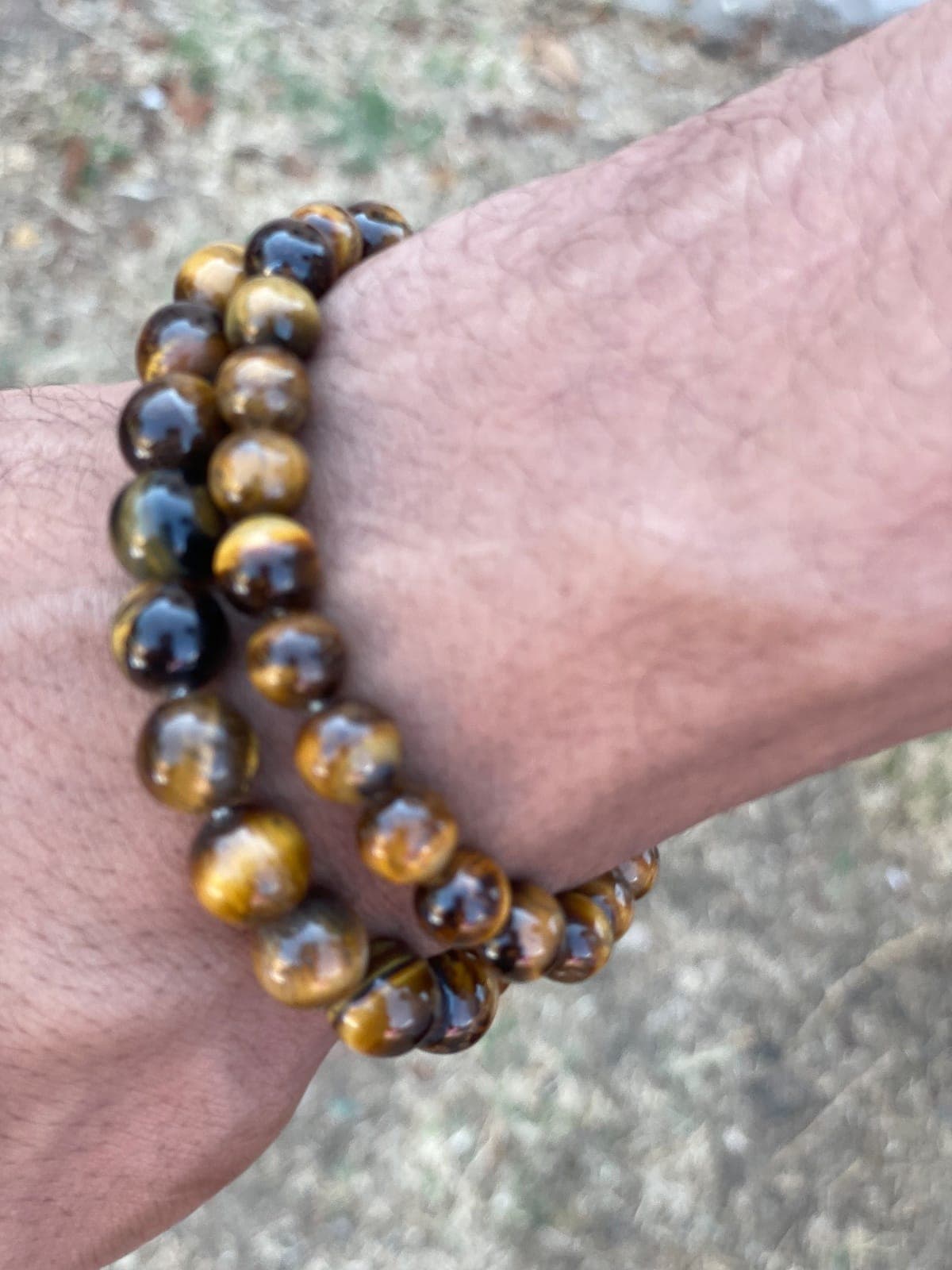 Brown Tiger's Eye Bracelet Set