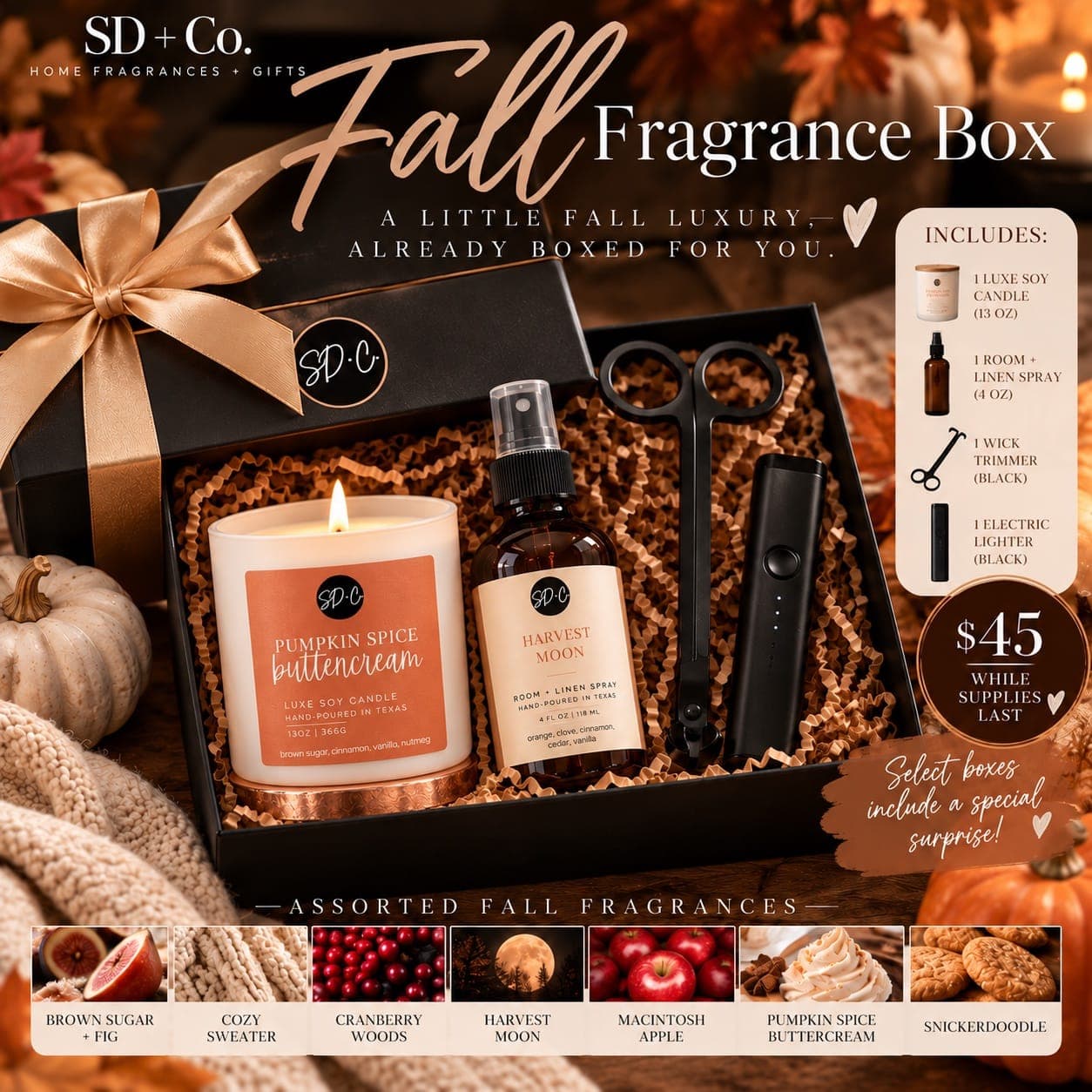 SD + Co. Fall Fragrance Box (Surprise inside)