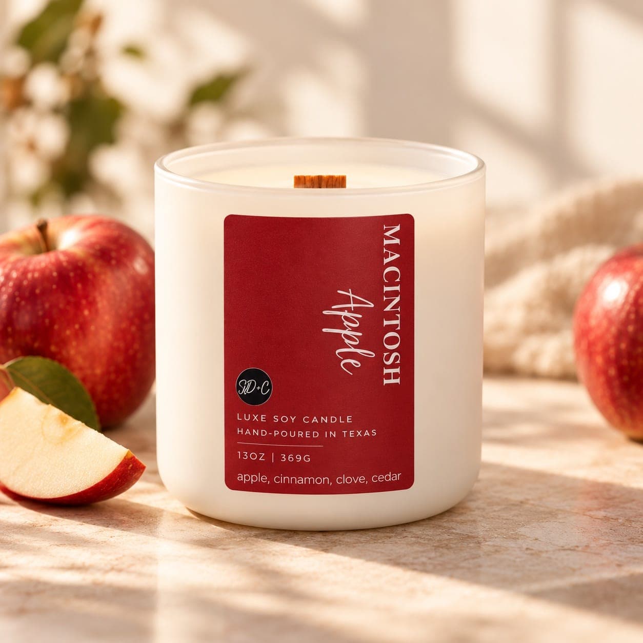 Macintosh Apple | 13 oz Luxe Soy Candle
