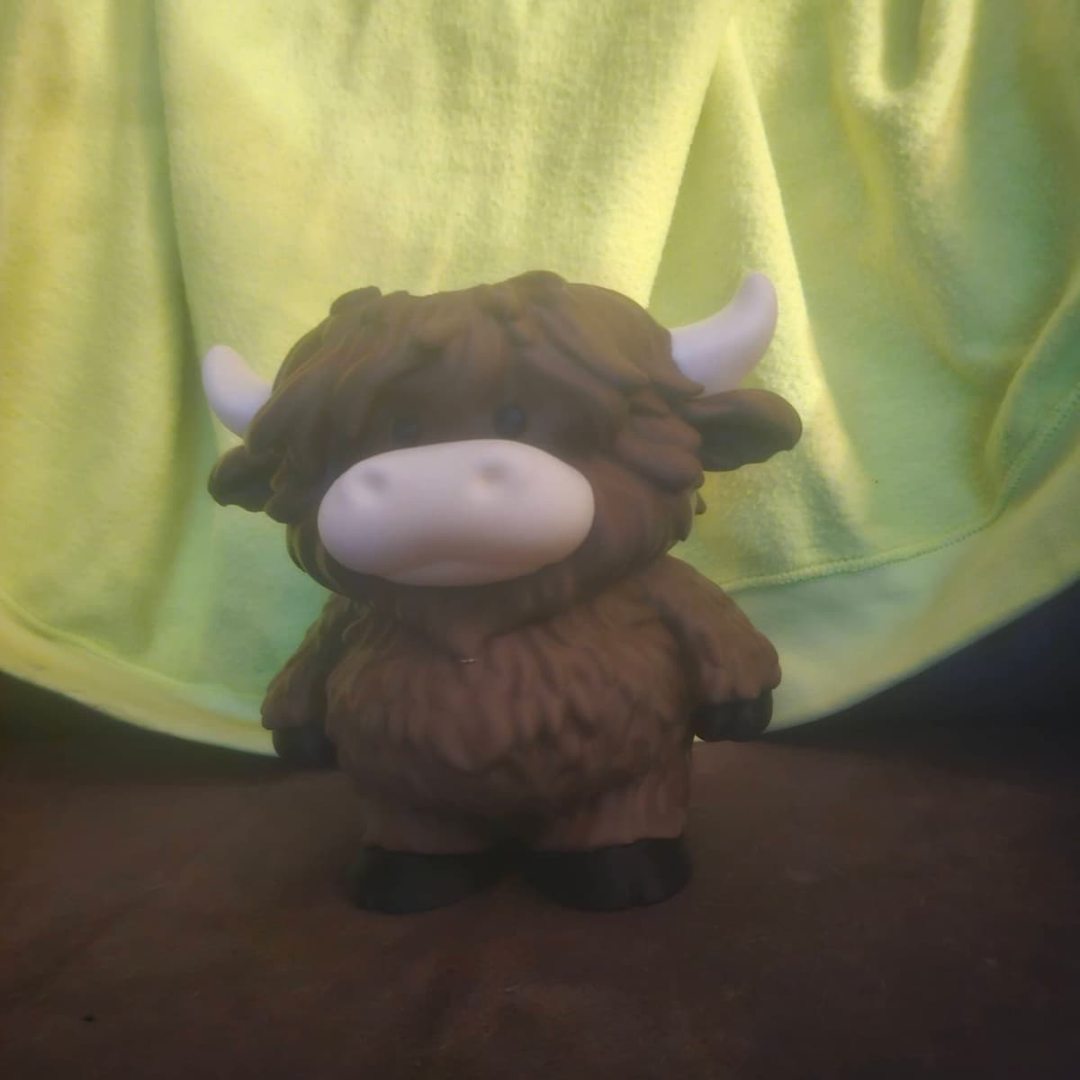 Highland cow bath and body works hand soap holder.