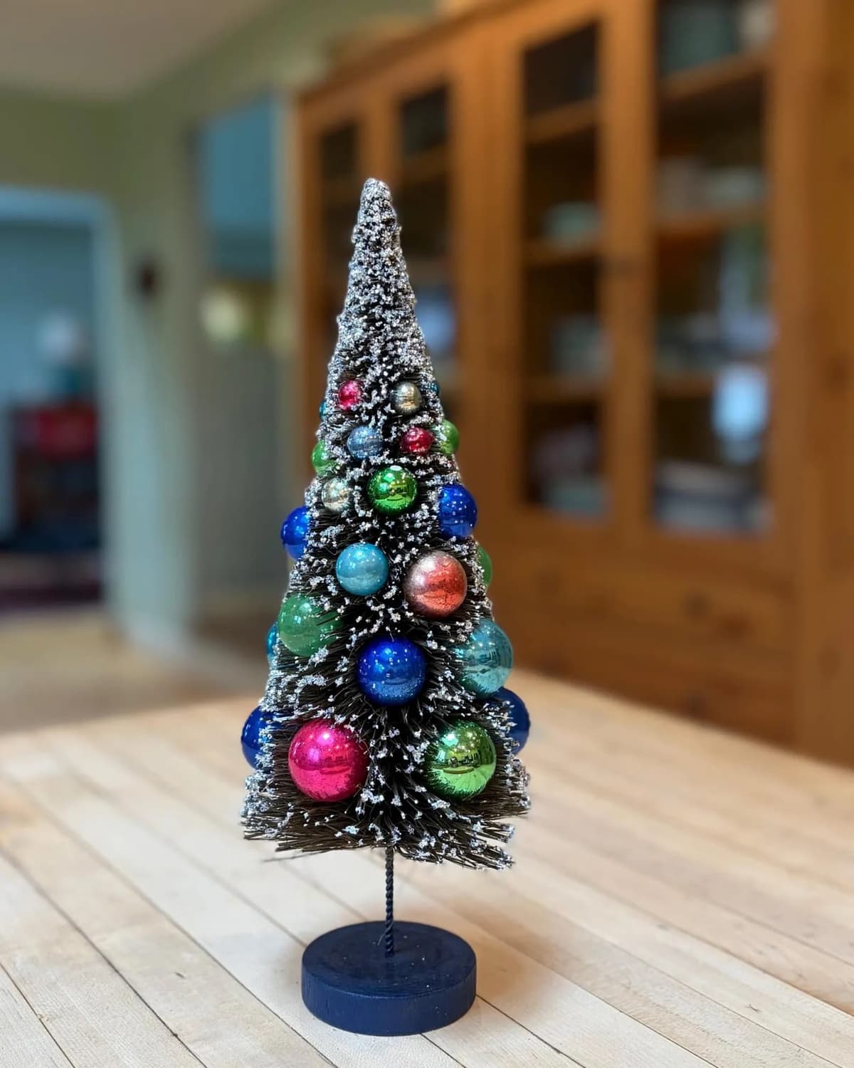 Vintage Christmas Bottle Brush Tree 12"