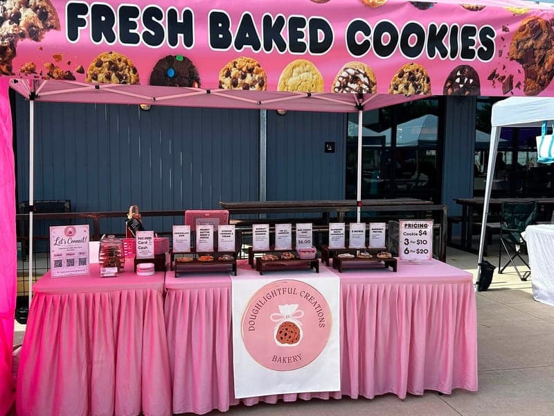 All pink everything set up