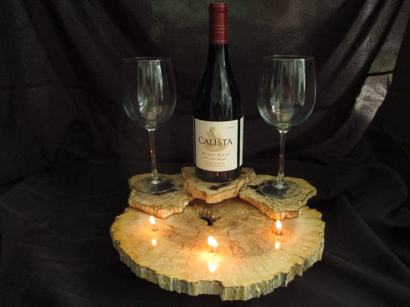 3 wick wine display