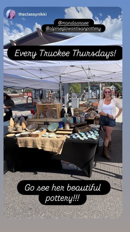 Alpine glow artisan pottery