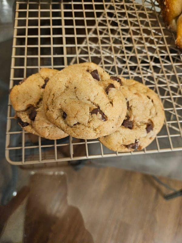 Brown Butter Sourdough Chocolate chip cookies