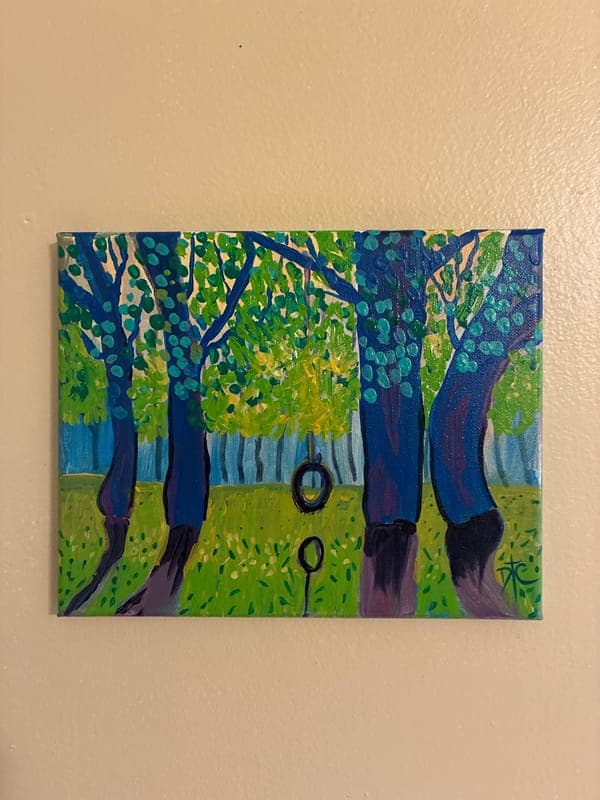 Southern shadows 8 by 10 acrylic
