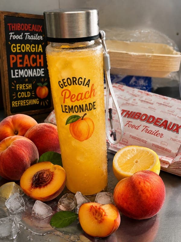 Thibodeaux Georgia style peach lemonade