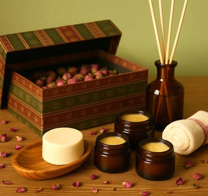 Certified Organic Rose Gift Set
