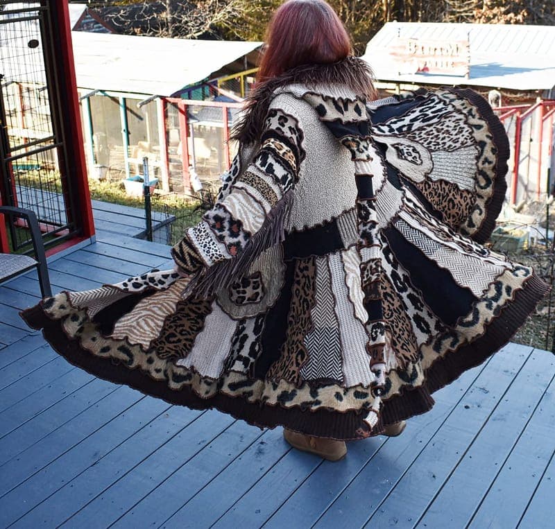Recycled Sweater Coat