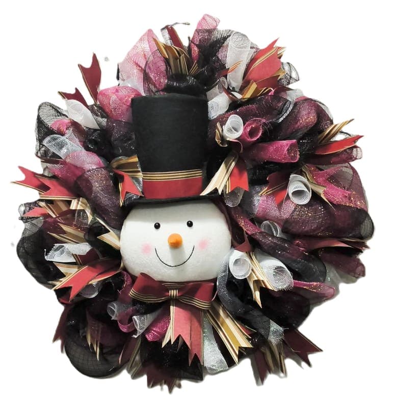 BURGUNDY SNOWMAN