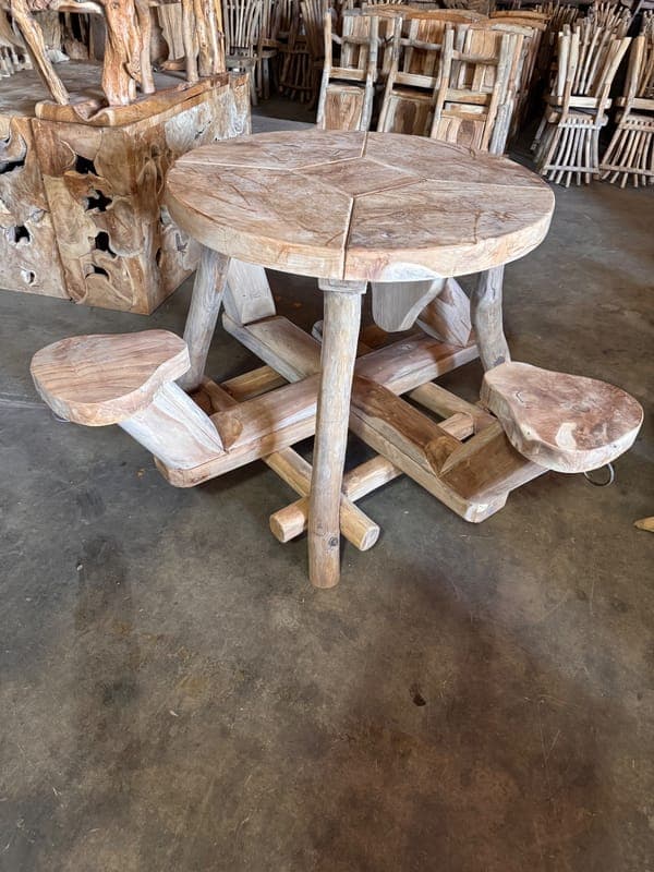 The Teak Fold Away Table