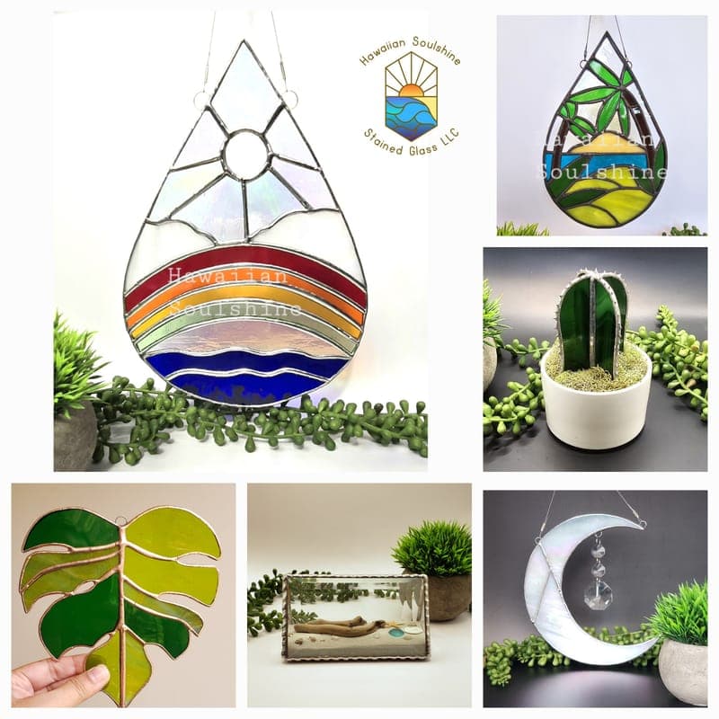 Handcrafted Hawaiʻi-Inspired Stained Glass