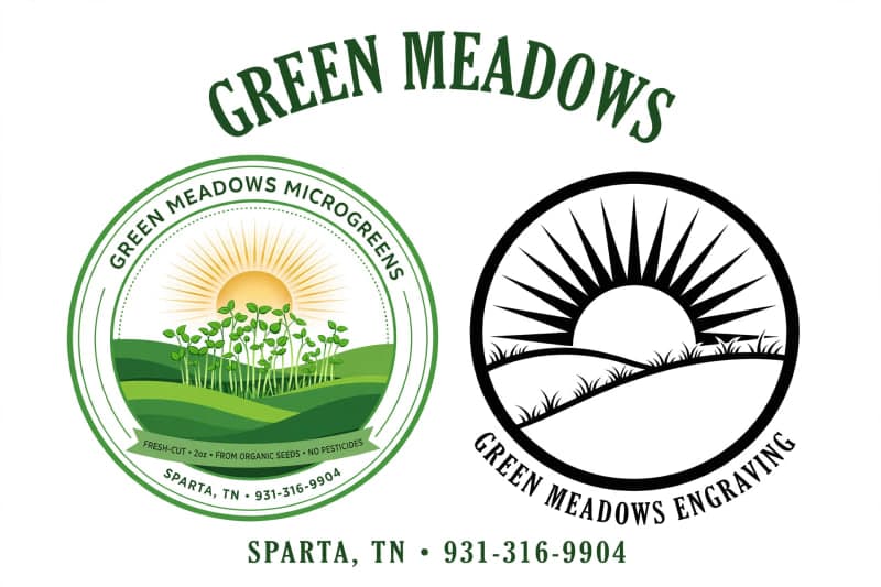 Green Meadows Microgreens and Engraving