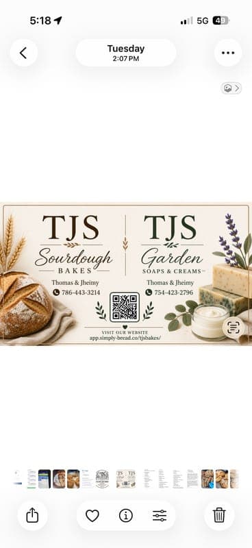 Tjs Sourdough bakes and good