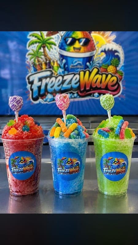 Shaved Ice ! Small (5$) Medium ($7) Large ($9)