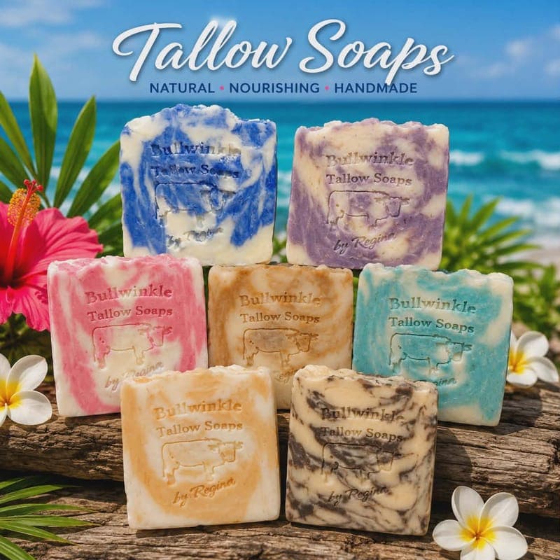 Beef tallow soaps