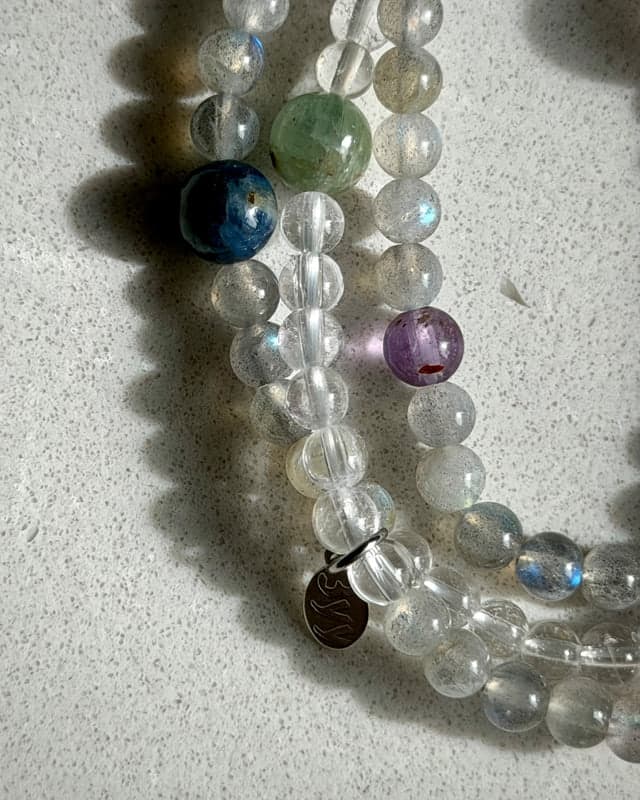orbit I triple wrap gemstone bracelet