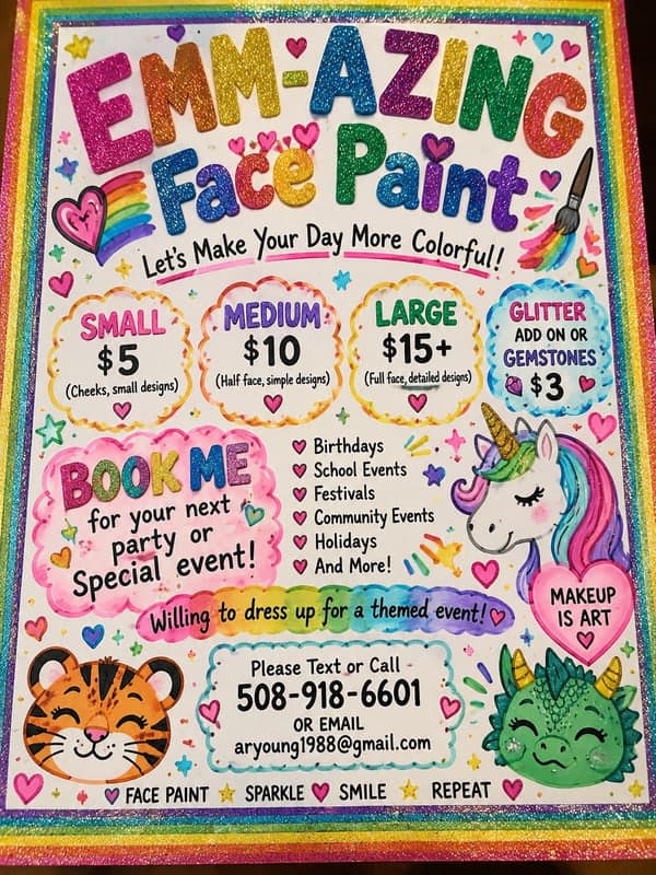 Emmazing Face Painting and Forever Young Creations
