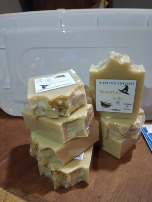 Dandelion Suds soap
