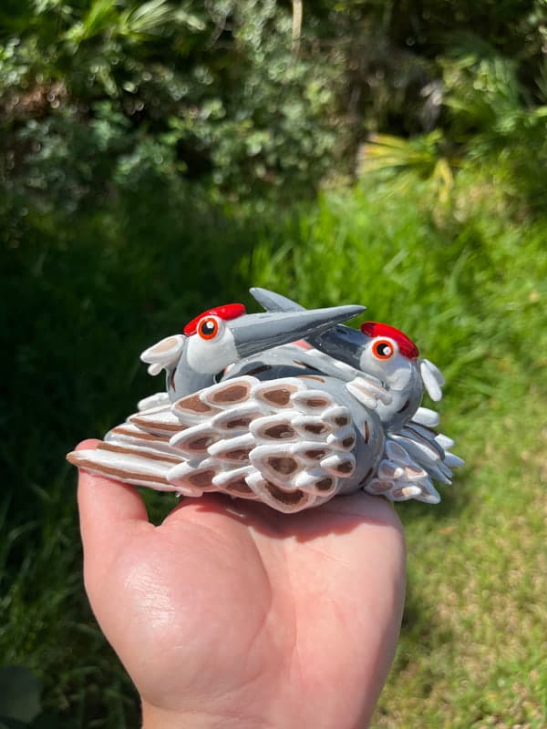 Sandhill crane ring holder