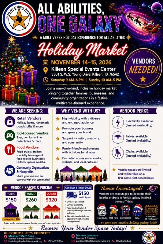 All Abilities, One Galaxy: Holiday Market