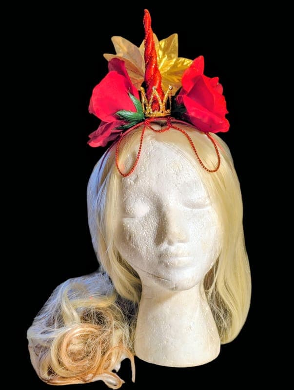 Red Princess Unicorn Headband
