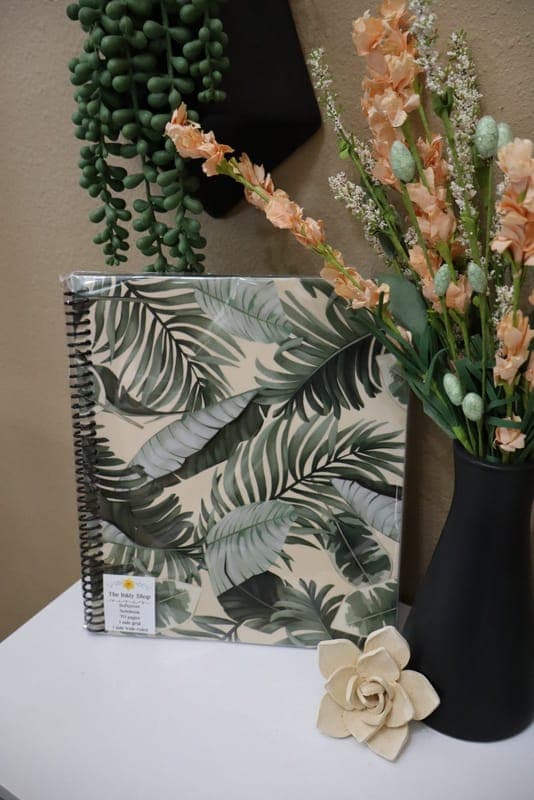 Vintage Floral Softcover Spiral Notebook – 70 Pages