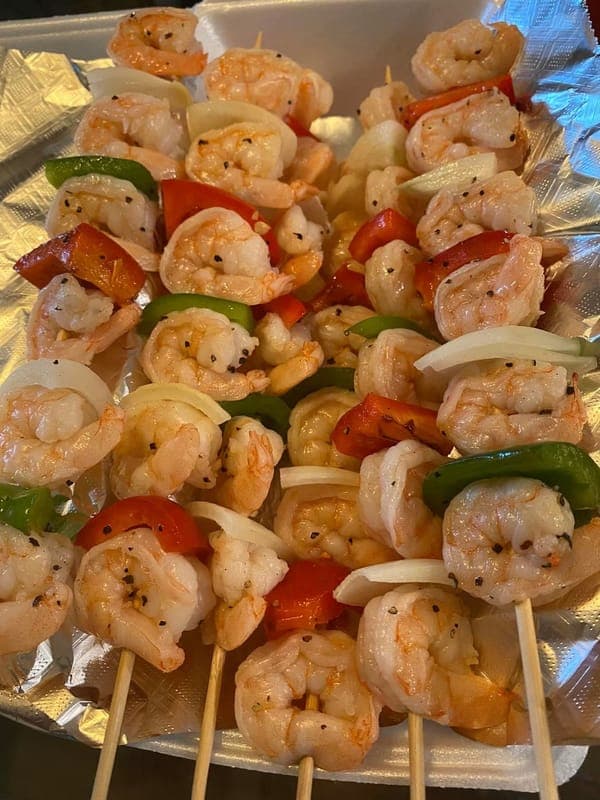 Shrimp kebab