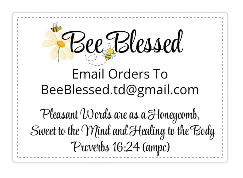 Bee Blessed all natural skin products