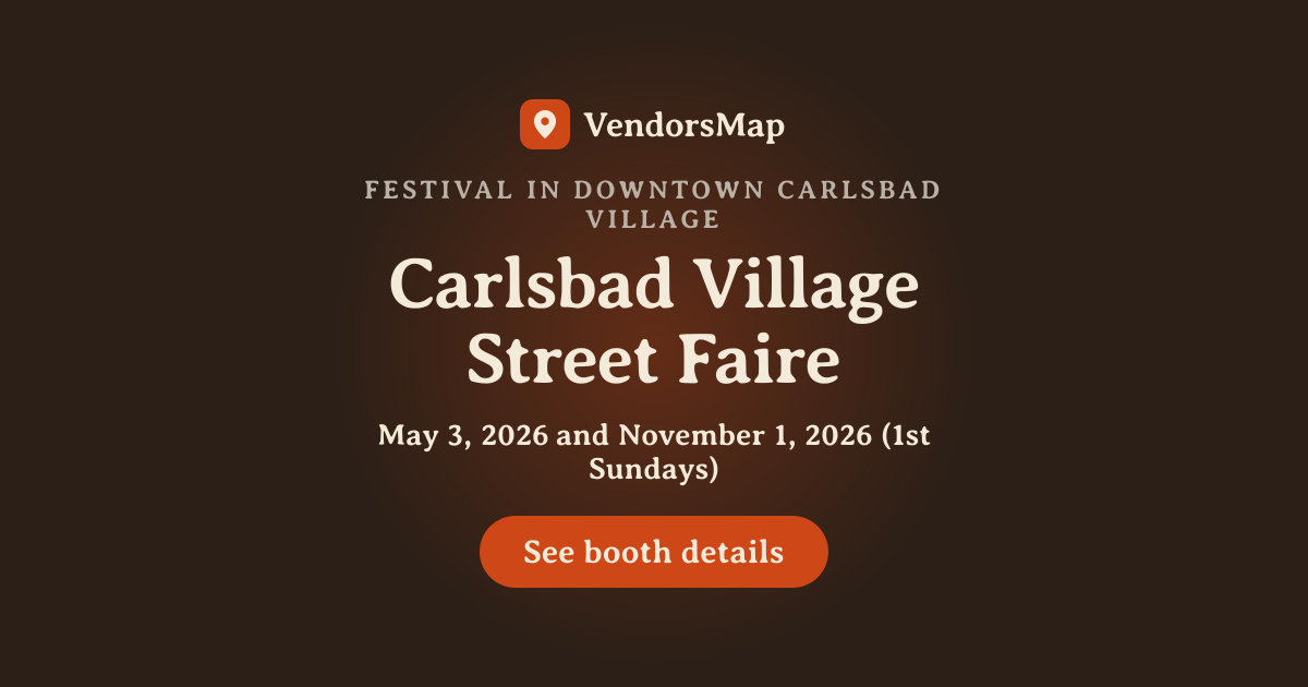 Carlsbad Village Street Faire 2026 | Vendor Applications